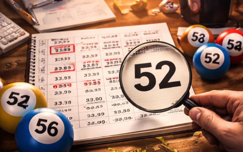 Bảng số và kết quả 7 ngày gần nhất dùng để soi cầu đề 52