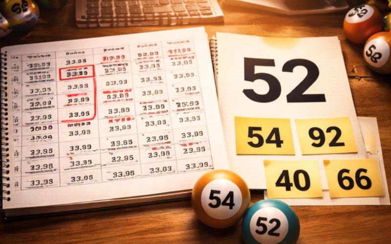 Bảng thống kê đề 52 và các cặp số xuất hiện trong 7 ngày gần nhất