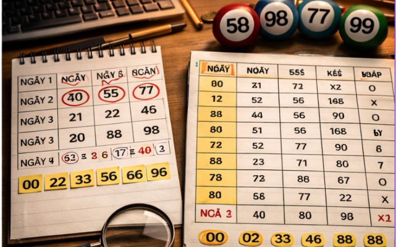 Thống kê các cặp số kép phổ biến trong lô đề để bắt số