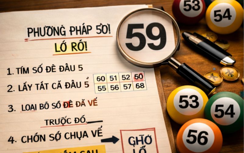 Người chơi nghiên cứu bảng số để tìm quy luật đầu 5