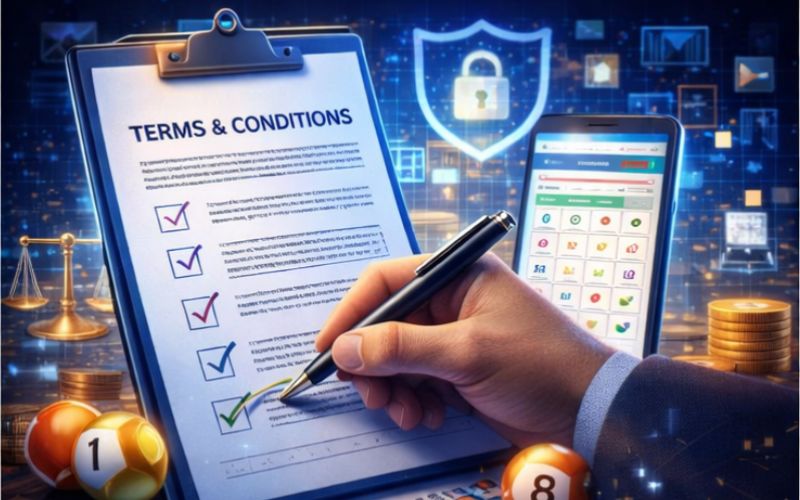 Người dùng xác nhận điều khoản khi tham gia lô đề trực tuyến