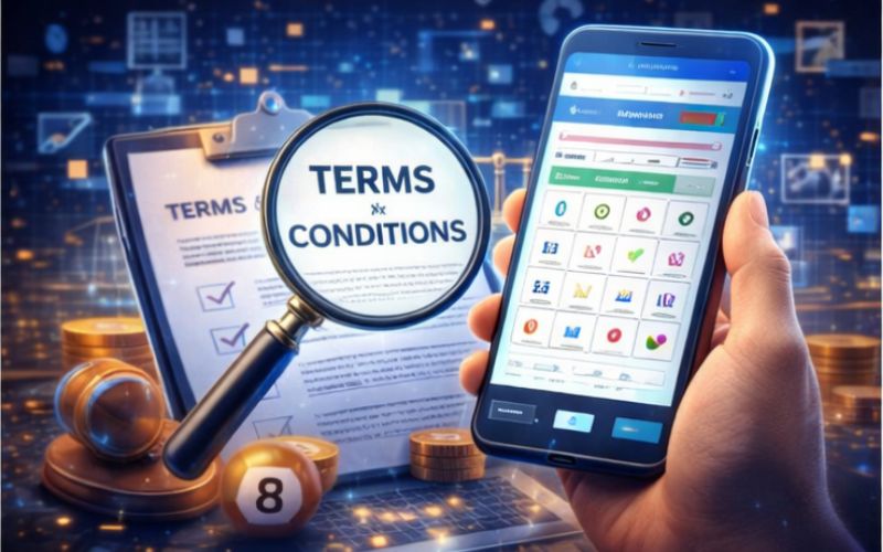 Kiểm tra điều khoản và điều kiện trên trang lô đề online