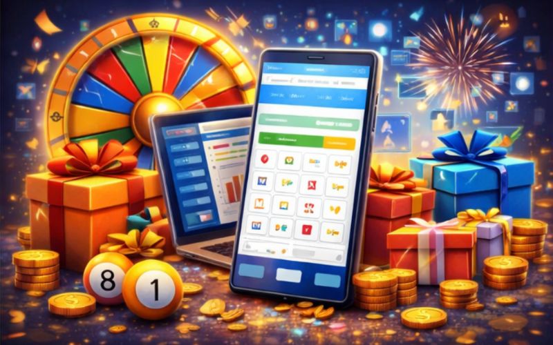 Giao diện trang lô đề trực tuyến với nhiều quà tặng và tiền thưởng khuyến mãi
