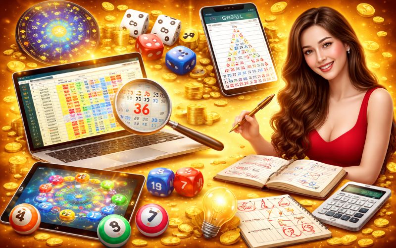 quan sát bảng số lô đề để chọn con số phù hợp