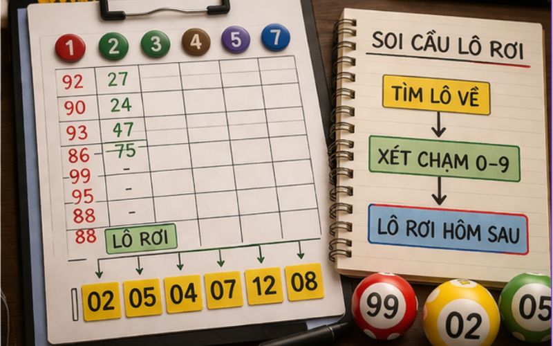 Người chơi nghiên cứu dữ liệu để soi cầu lô rơi