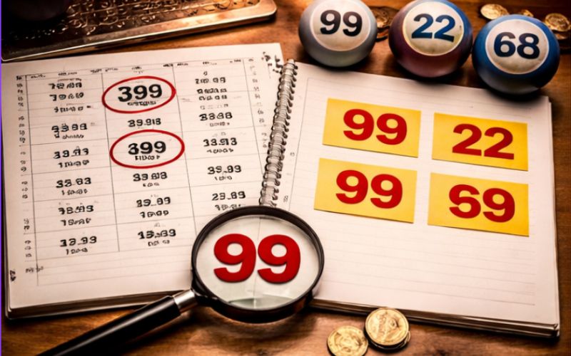 Người chơi theo dõi bảng số để tìm quy luật lô về 3 nháy