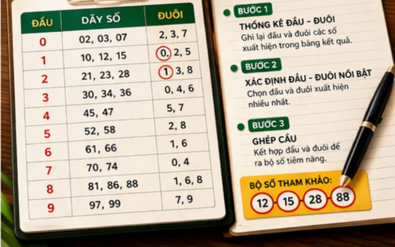 Sơ đồ cầu quả trám trong phương pháp soi cầu lô đề