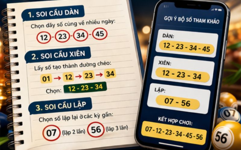 Thống kê dãy số theo quy luật hình quả trám