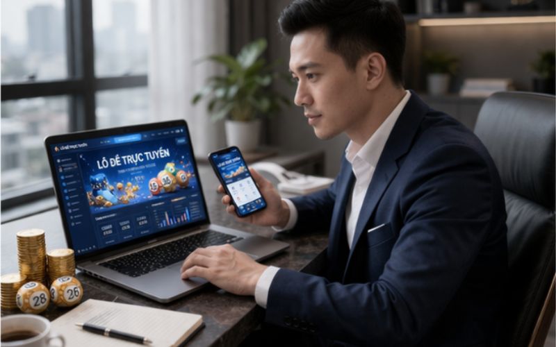 Doanh nhân Vũ Hoàng Anh làm việc với nền tảng lô đề trực tuyến