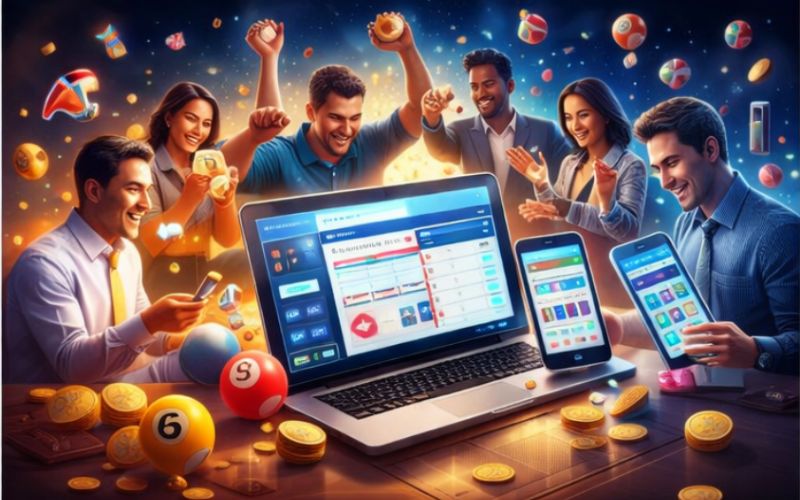 Người chơi trải nghiệm lô đề trên điện thoại